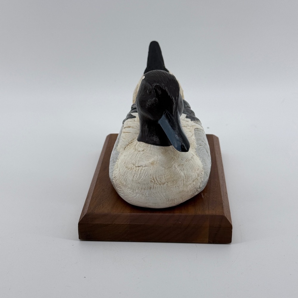 Chesapeake Reproductions Duck Decoy Hand Painted Resin White Solid 1990